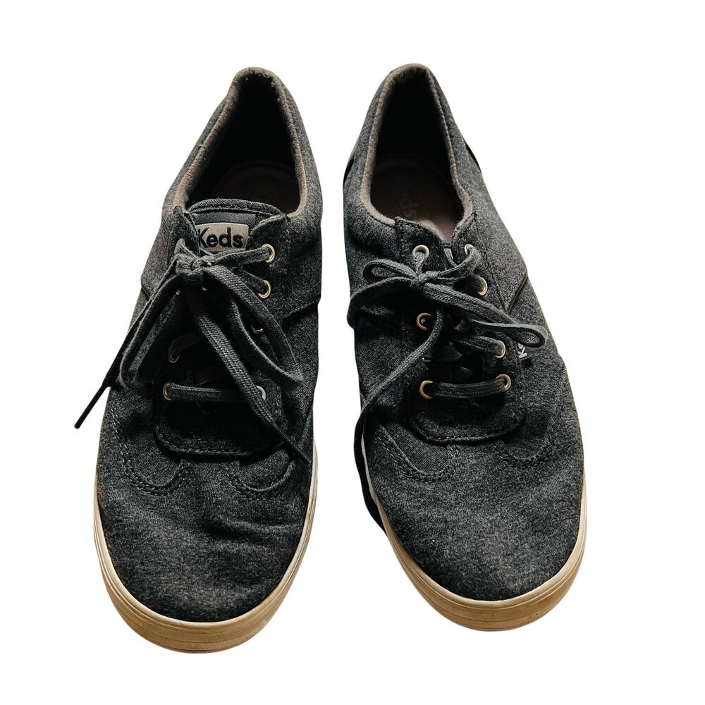Keds Courty Gray Lace Up Sneakers Size 8 - Picture 4 of 6